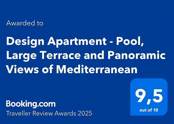 Design Apartment - Pool, Large Terrace And Panoramic Views Of Mediterranean